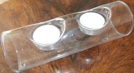 Rechaud Kerzen Kerze Halter Röhre Glas Licht Flamme Feuer