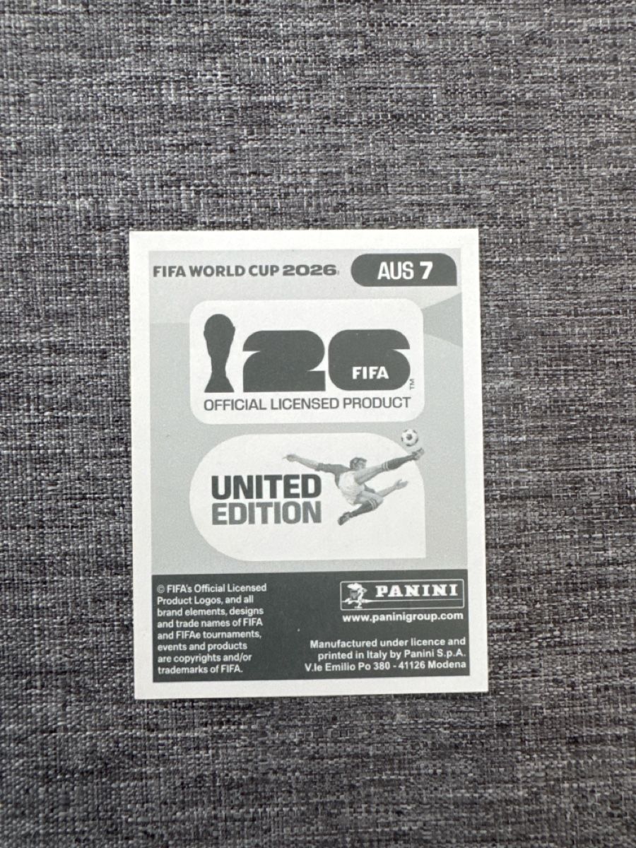 Panini Carte collezionabili: Panini WM 2026 - AUS 7 – Nuovo e nell'imballaggio originale da Fribourg venduto da wor_lp9t 1