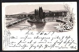 Vorläufer-Lithographie Geneve, 1895, Te