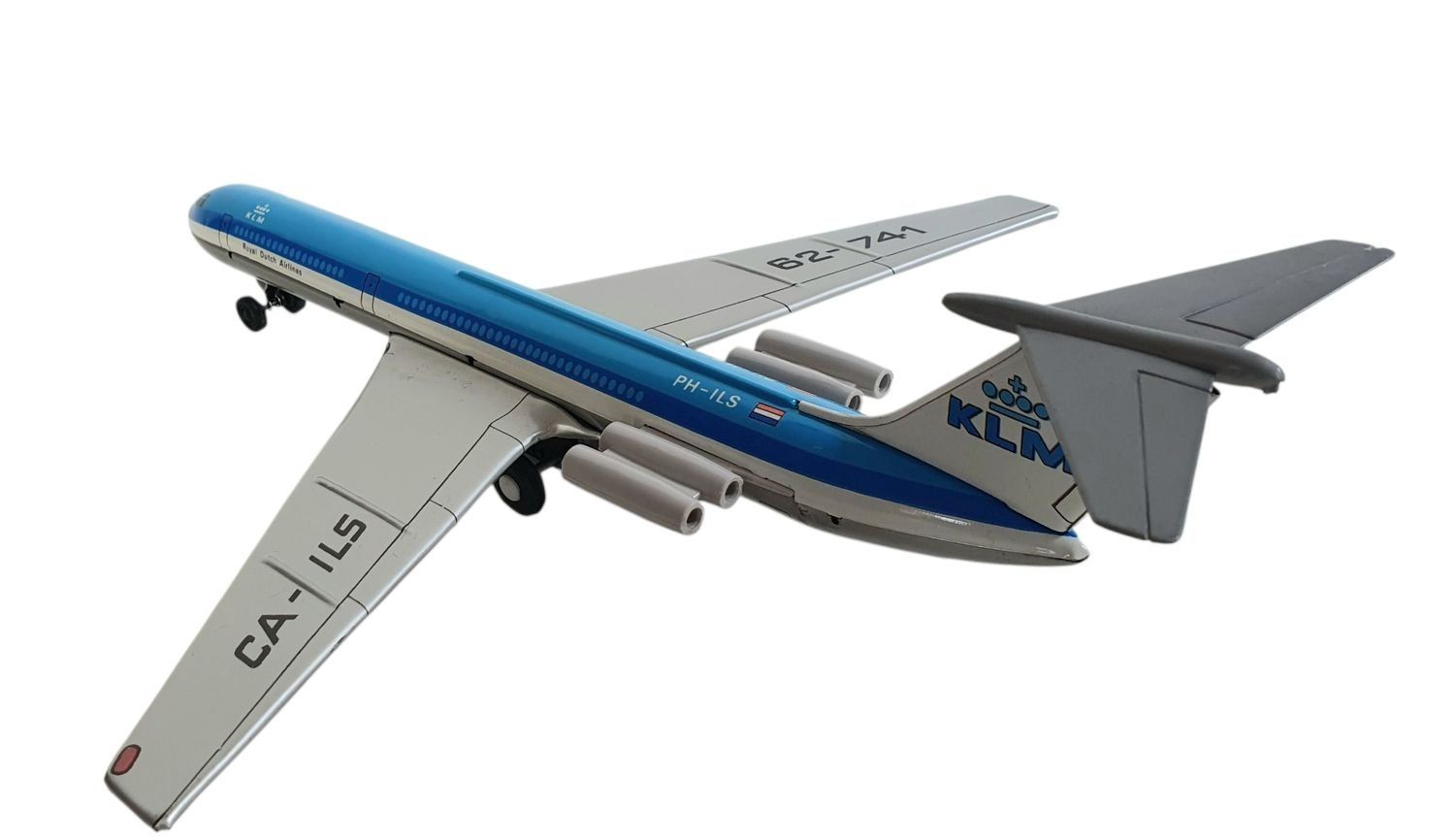 Giocattoli: KLM Blechflugzeug mit Friktionsantrieb OVP – Usato da Flawil venduto da JaguarXJSHE 4