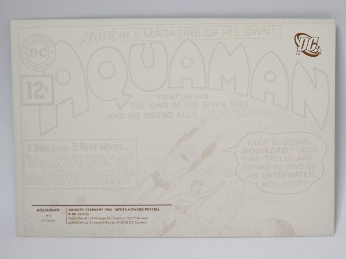 Cartes postales: AK DC Comics, Aquaman, Postkarte 2010 – Neuf (Voir description) à Eschenbach SG par Astalavista 1