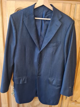 Kiton Veston Gr. 48 55% Kaschmir, dunkelblau