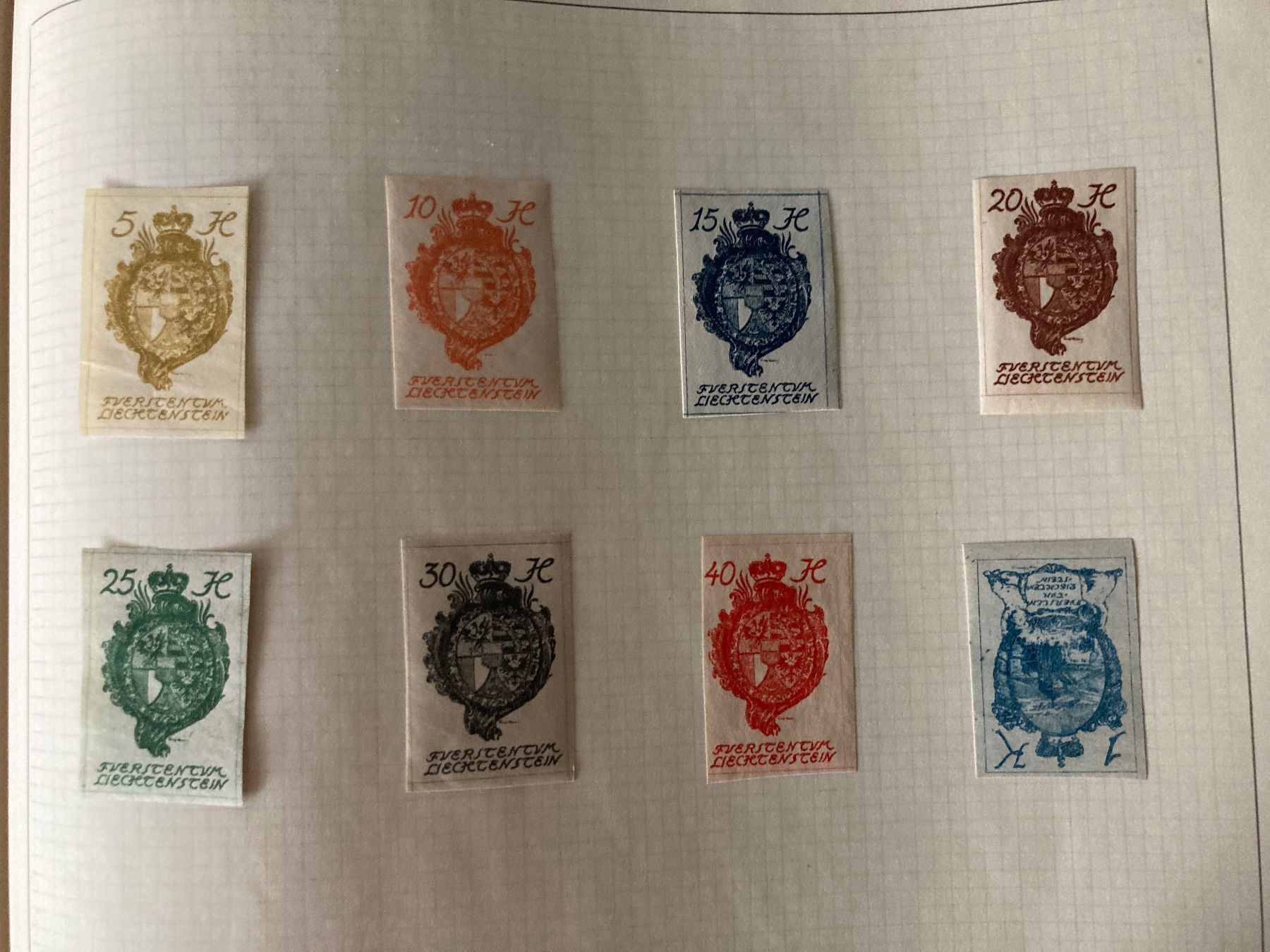 Tutti i francobolli: Ältere Briefmarke aus Lichtenstein Postfrisch – Usato da Zürich venduto da Chaeffeler 1