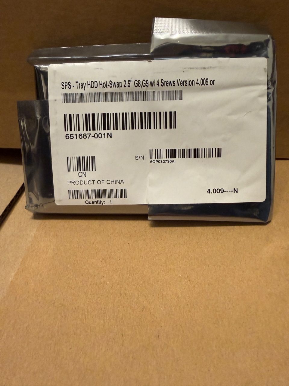 Server: HPE Laufwerkshalterung – Nuovo e nell'imballaggio originale da Uster venduto da Valen7ino 3