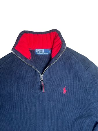 Pull Polo Ralph Lauren Homme Taille L en coton bleu