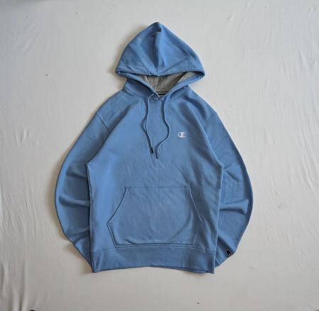 Champion Baby Blue Hoodie – Clean Essential Streetwear 🩵