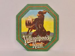 Bierdeckel Velkopopovický Kozel Bier Untersetzer Vintage