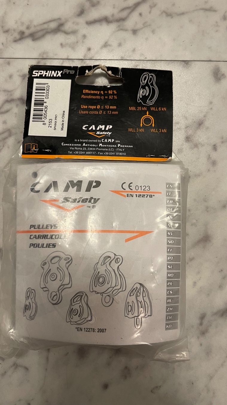 Tutti gli attrezzi: CAMP Seilrolle Sphinx Pro, neu. Klettermaterial – Nuovo e nell'imballaggio originale da Ittigen venduto da raphilou 1