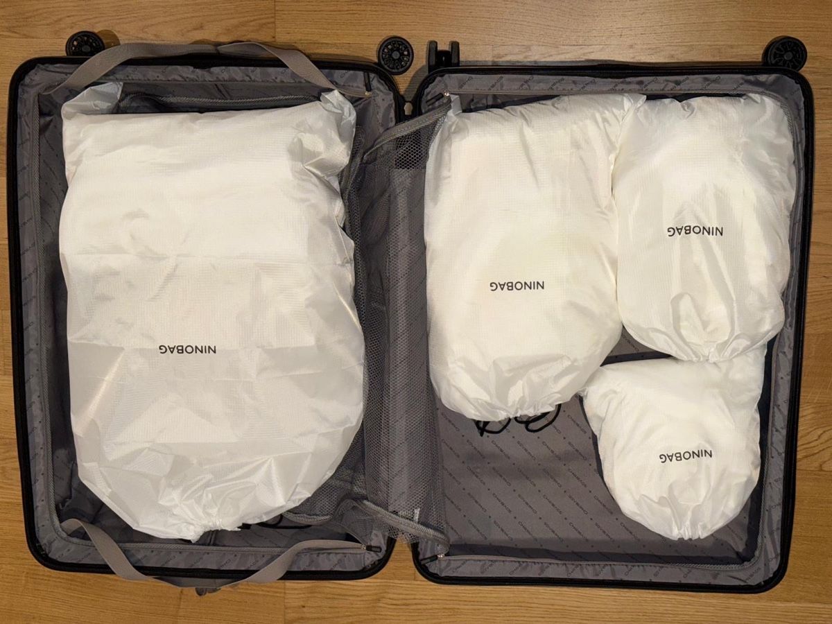 Taschen: NINOBAG - 4er Set Packtaschen, Weiss – Neu und originalverpackt aus Ebikon von her_82yr 4