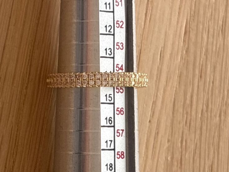 Anelli: Luxus Elegante Gr. 17/7 Ring Memoire Farbe: Gold – Nuovo (secondo la descrizione) da Biel-Bienne venduto da Roserosse13 6