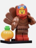 LEGO Minifigur Truthahn Mann mit Kürbis Serie 23