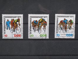 DDR 1977 Radrennfahrt für Frieden gest.