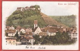 Lenzburg mit Bahnhof - 1901