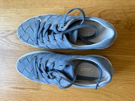 Gabor Sneaker geflochten Leder hellblau Grösse 39 gebraucht