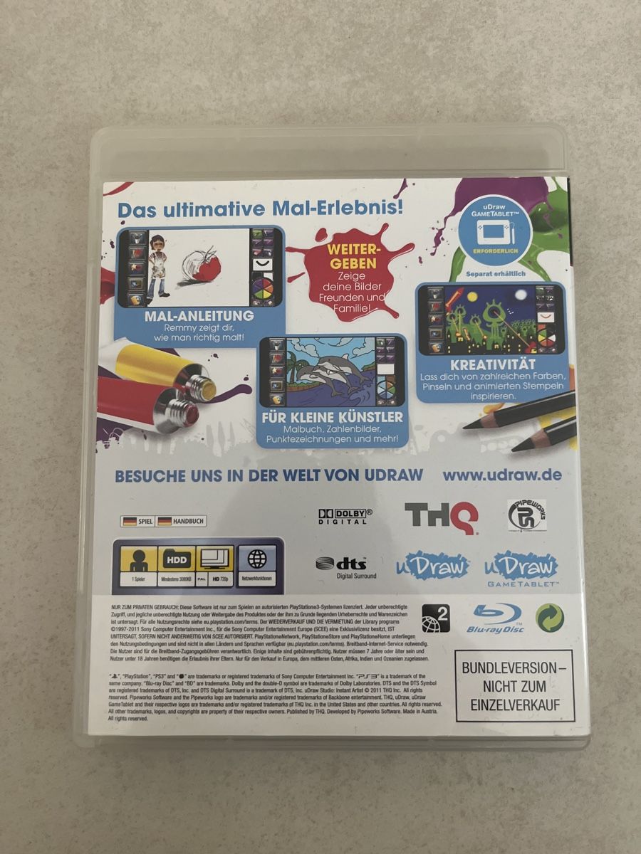 Sony Spiele: u Draw Studio instant Artist - PS3 – Gebraucht aus Suhr von SchnapperCH 1