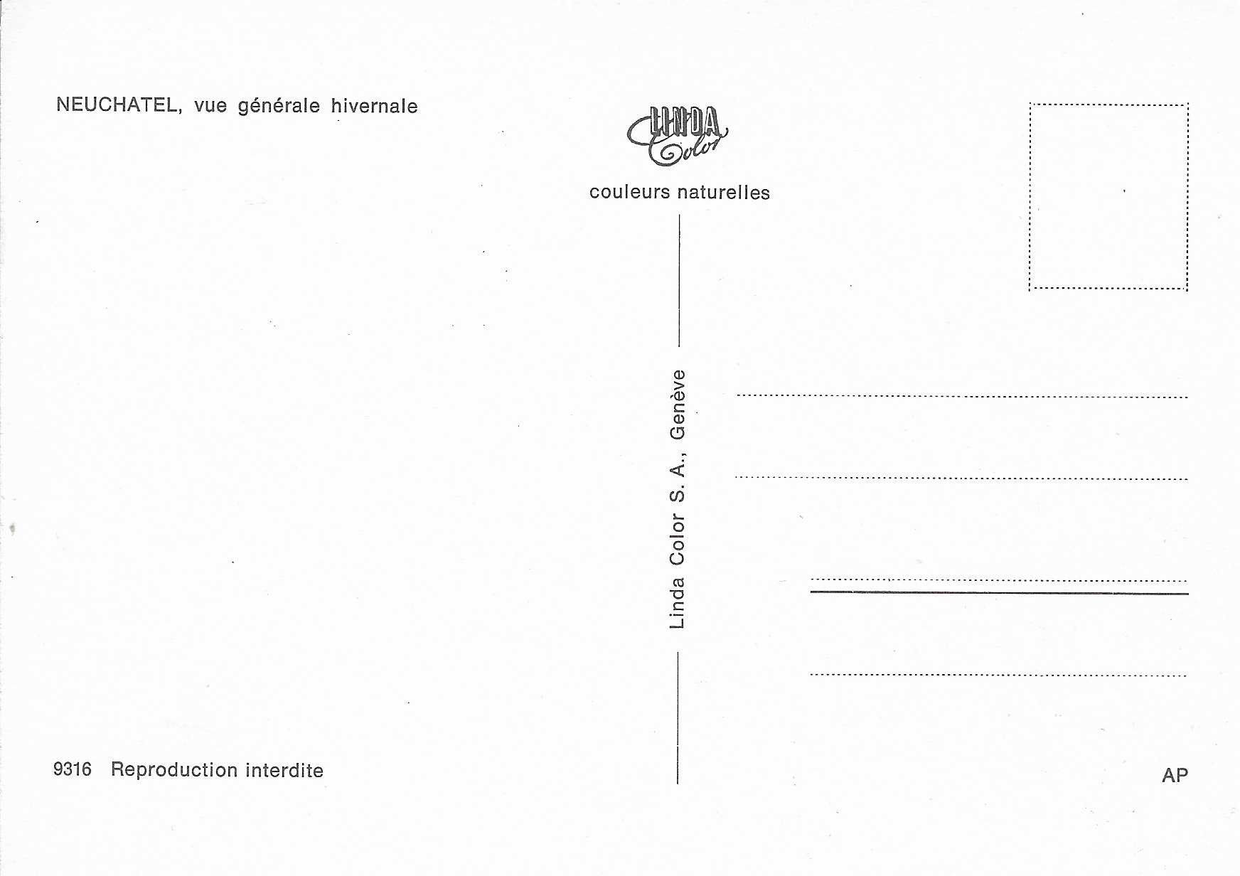 Ansichtskarten: Neuchatel NE – Neu (gemäss Beschreibung) aus Rothrist von Stranglehold 1