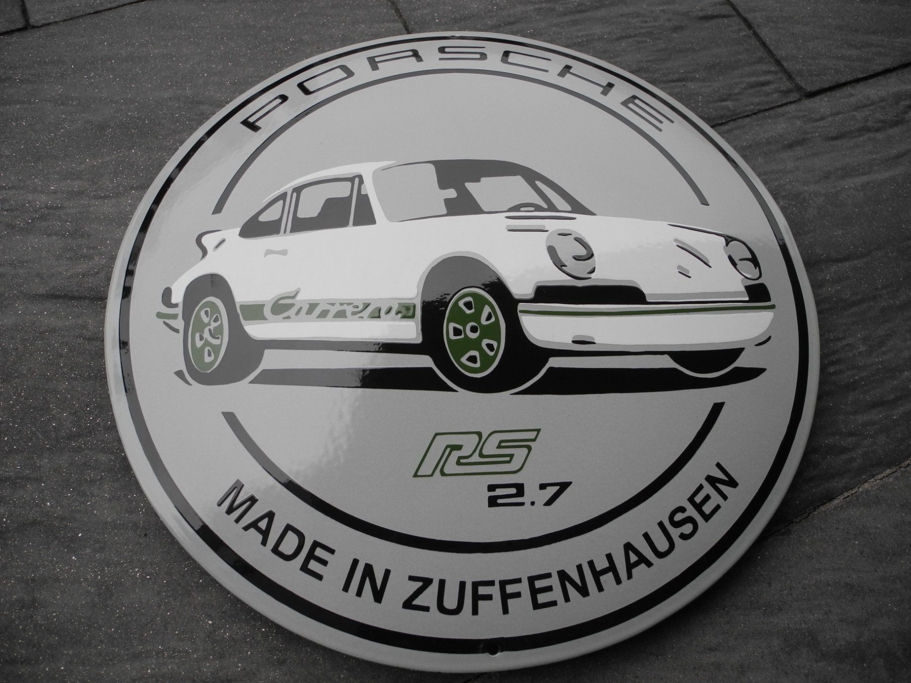 Porsche Insegne: GROSSES PORSCHE EMAILSCHILD – Nuovo (secondo la descrizione) da Reinach AG venduto da Huckleberrysix 1