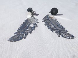 Edle Ohrhänger, 'Flügel des Phoenix', Edelstahl / NEU