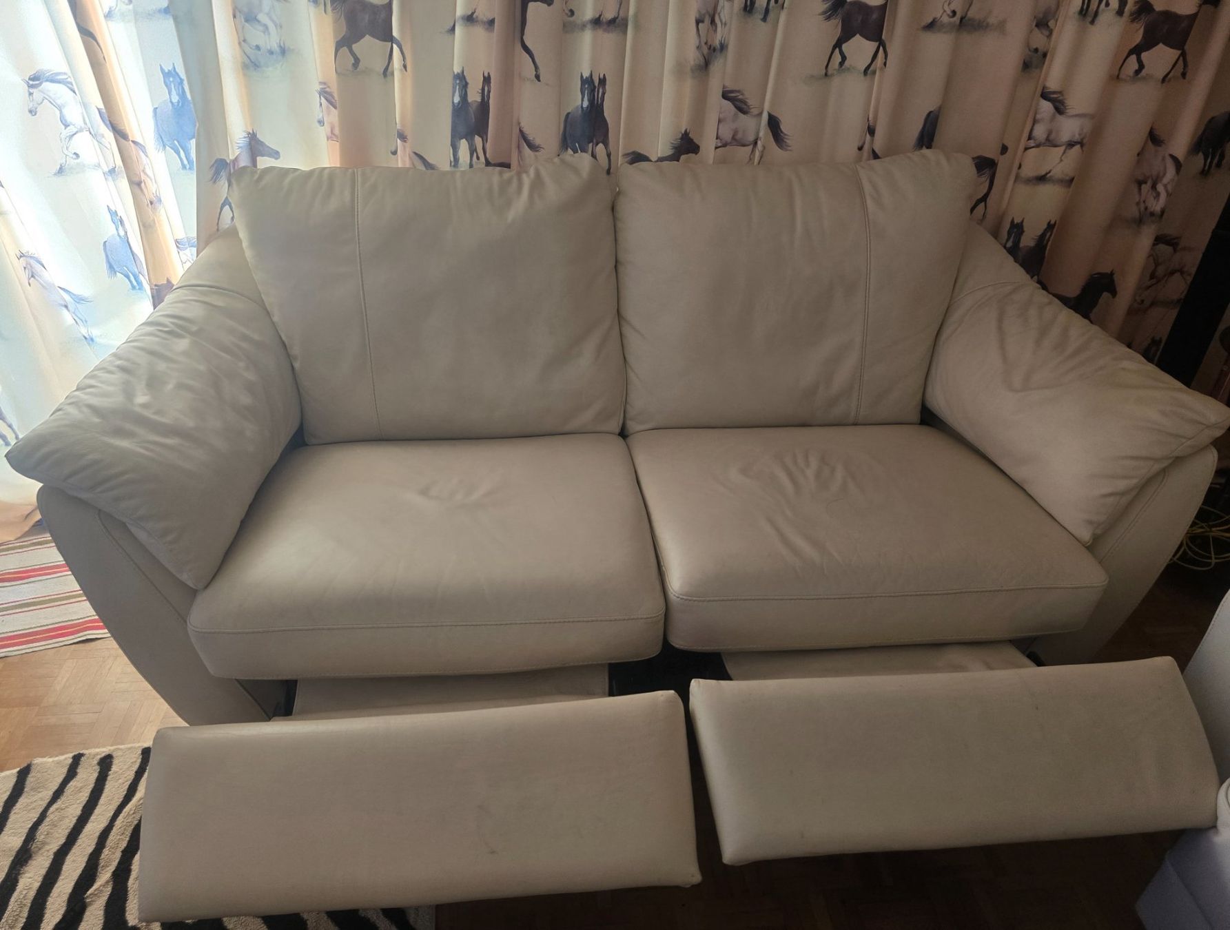 Sofas: Ecksofa ,Leder Hellbeige . – D'occasion à Zürich par ability040 1