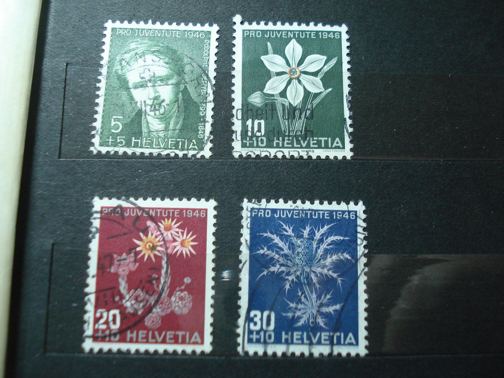 Alle Briefmarken: Satz Pro Juventute 1946 o – Gebraucht aus Niederwil AG von morostahu