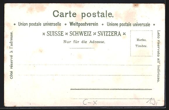 Cartoline postali: Lithographie Brienz, Vue Générale – Usato da Berlin venduto da bartko-reher 1