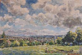 Gemälde Landschaften von Zürich  Kaferberg