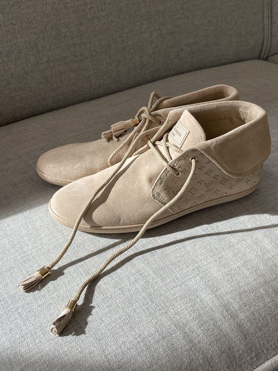 Louis Vuitton Scarpe da donna: Louis Vuitton suede sneaker size 38.5 – Nuovo e nell'imballaggio originale da Cologny venduto da fab_ez