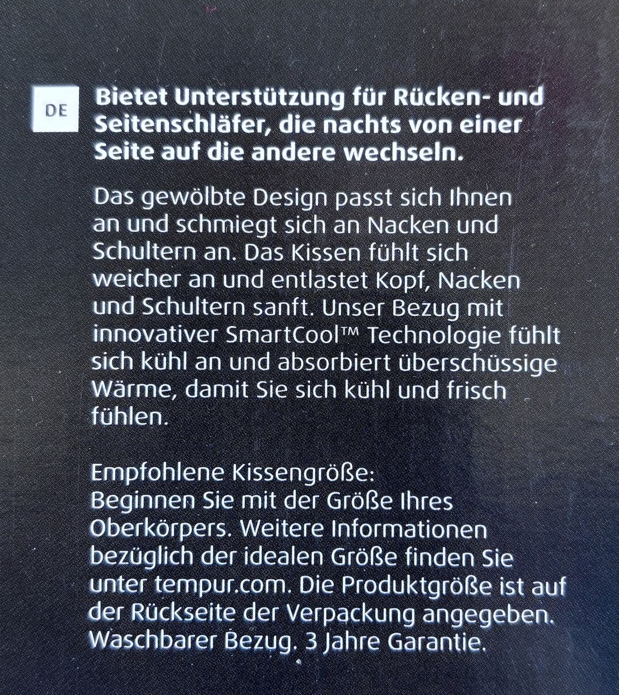 Tempur Kissen: Tempur-Kissen "Curve" – Gebraucht aus Zürich von rorlik 1