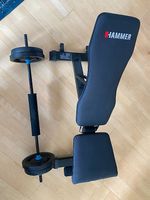 Hantelstange mit 2x10KG Gewichtscheiben & Polster 