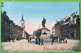Alte AK Bern Bubenbergplatz, gelaufen 1905