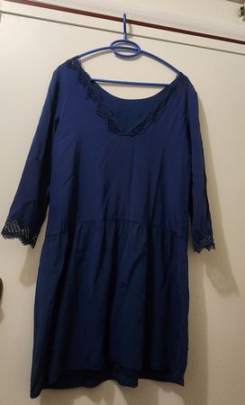 Robe SÉZANE bleue taille 34 en soie
