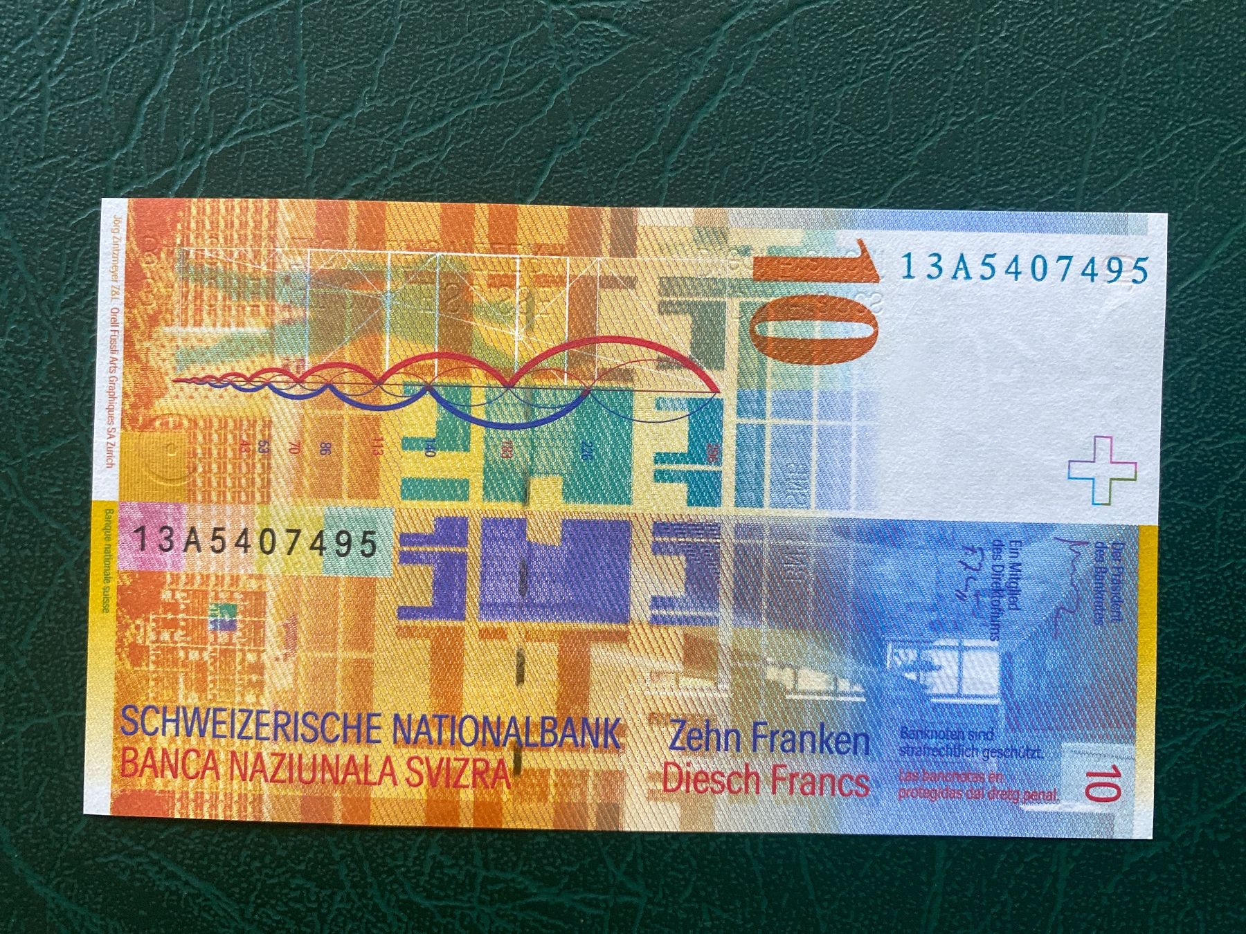 Billets de banque: 10 Franken CHF,  2013, Top Zustand – Neuf (Voir description) à Thörishaus par luc_nsv9 1
