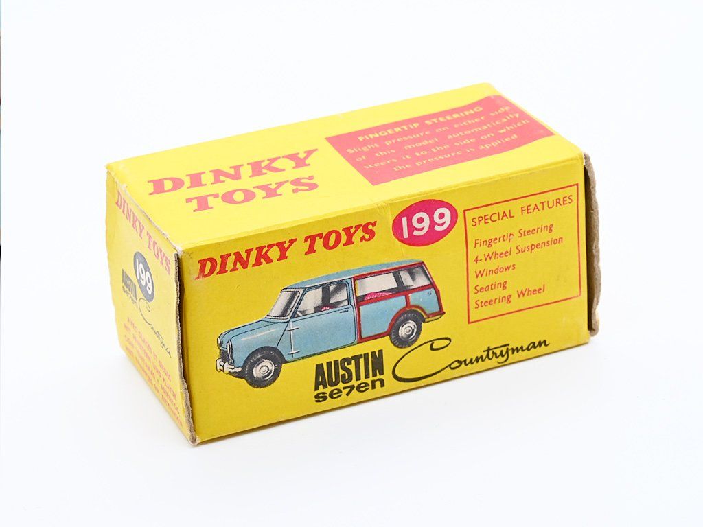 Dinky Toys Modellini d'auto: DINKY TOYS No. 199 AUSTIN MINI "SE7EN" ORIGINALBOX – Usato da Zufikon venduto da MatchboxCorner 4