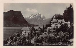 Weggis, Hotel Alpenblick, Bes. Fam. Steffen, gelaufen 1930