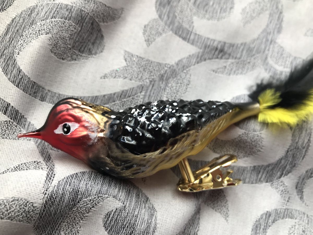 Tutte le decorazioni: Flammenkopfbartvogel Vogel Christbaumschmuck – Nuovo e nell'imballaggio originale da Alpnach Dorf venduto da marvo 5