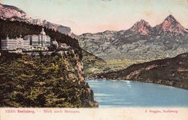 Seelisberg, Blick nach Brunnen, gelaufen 1907