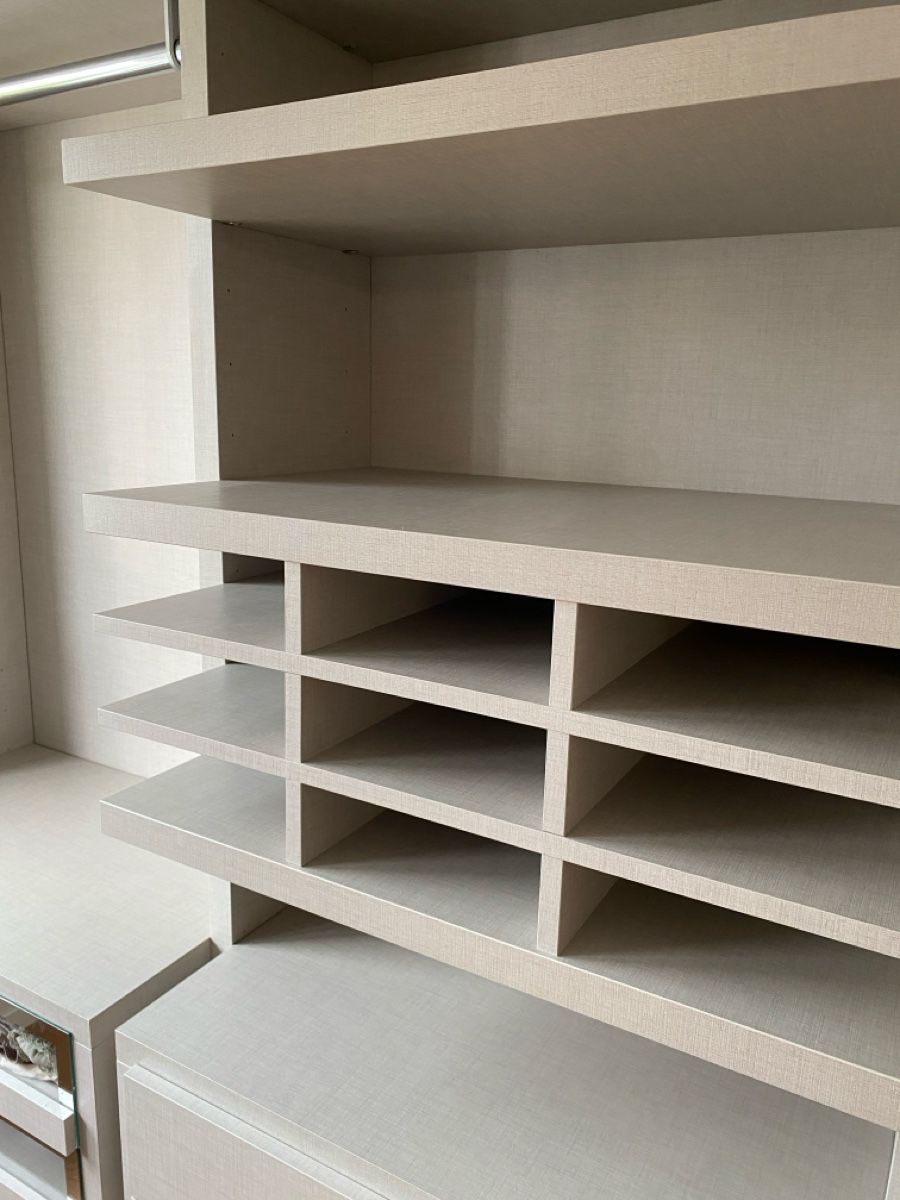 Guardaroba: Armoire dressing en 3 modules, beige gris en bon état – Usato da St-Sulpice VD venduto da yasmine.assaf 2