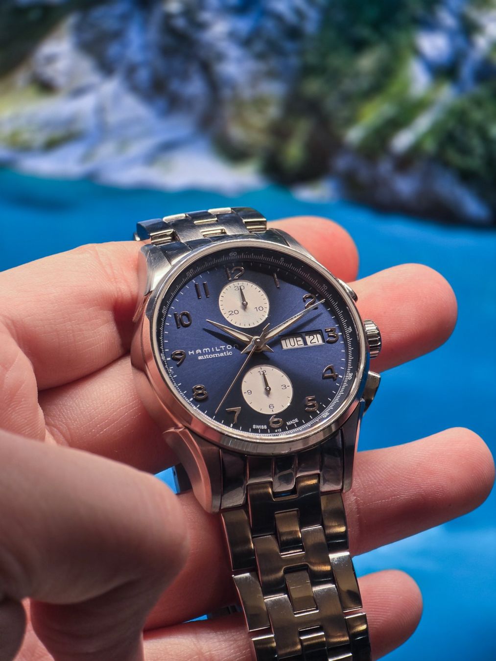 Hamilton Orologi: Hamilton Jazzmaster Maestro Auto Chronograph 41mm – Usato da Winterthur venduto da Haisik