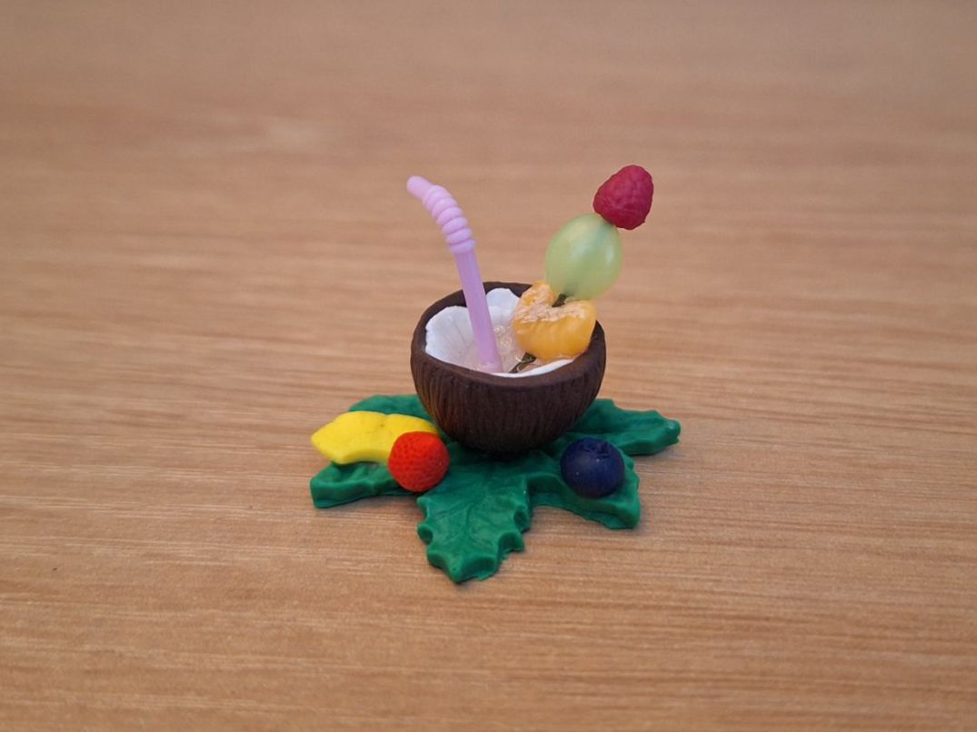 Case e mobili per bambole: Handmade Kokosnuss Drink – Nuovo (secondo la descrizione) da Zürich venduto da HandmadeTinyFood 4