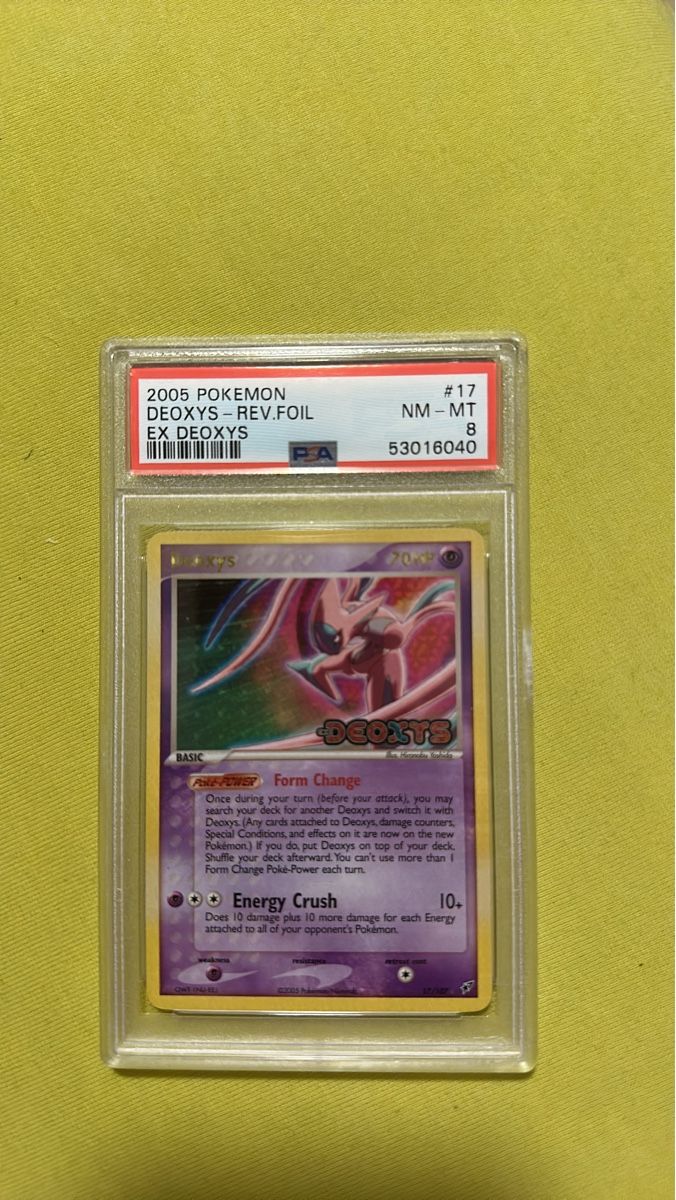 Pokémon Carte collezionabili: EX Deoxys Reverse Foil PSA 8 #17/107 EN – Nuovo (secondo la descrizione) da Emmen venduto da GiIford