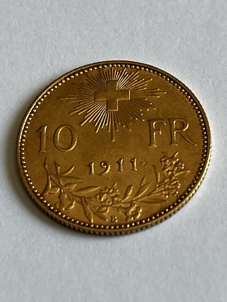 Tutti le monete: Goldvreneli 10 Fr. 1911 – Usato da Kloten venduto da BrunoK49