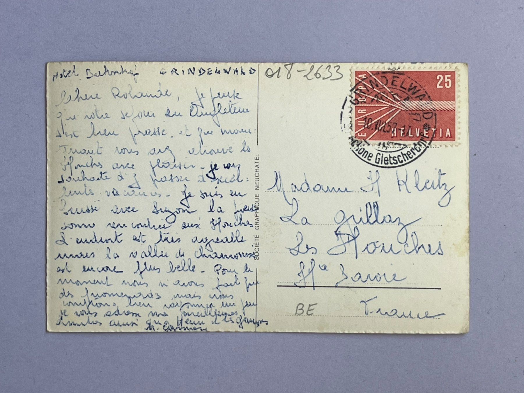 Cartoline postali: Grindelwald - Firstbahn und Wetterhorn – Usato da Steg VS venduto da _vinci_ 1