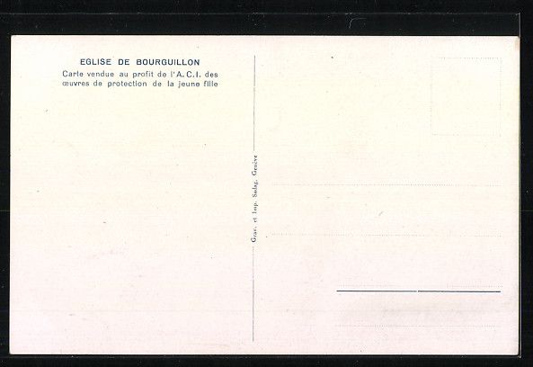 Cartoline postali: Bourguillon, Eglise de Bourguillon – Usato da Berlin venduto da bartko-reher 1