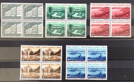 1955  Pro Patria Viererblock Satz Postfrisch **