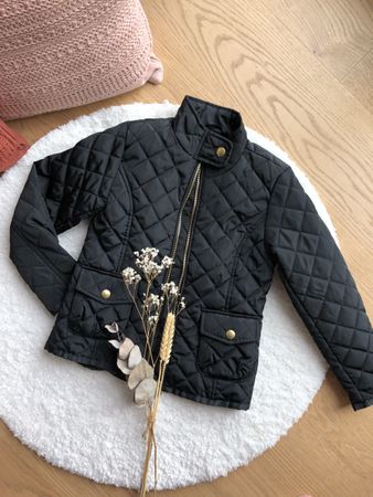 Kappahl Übergangsjacke Steppjacke schwarz Gr. 122