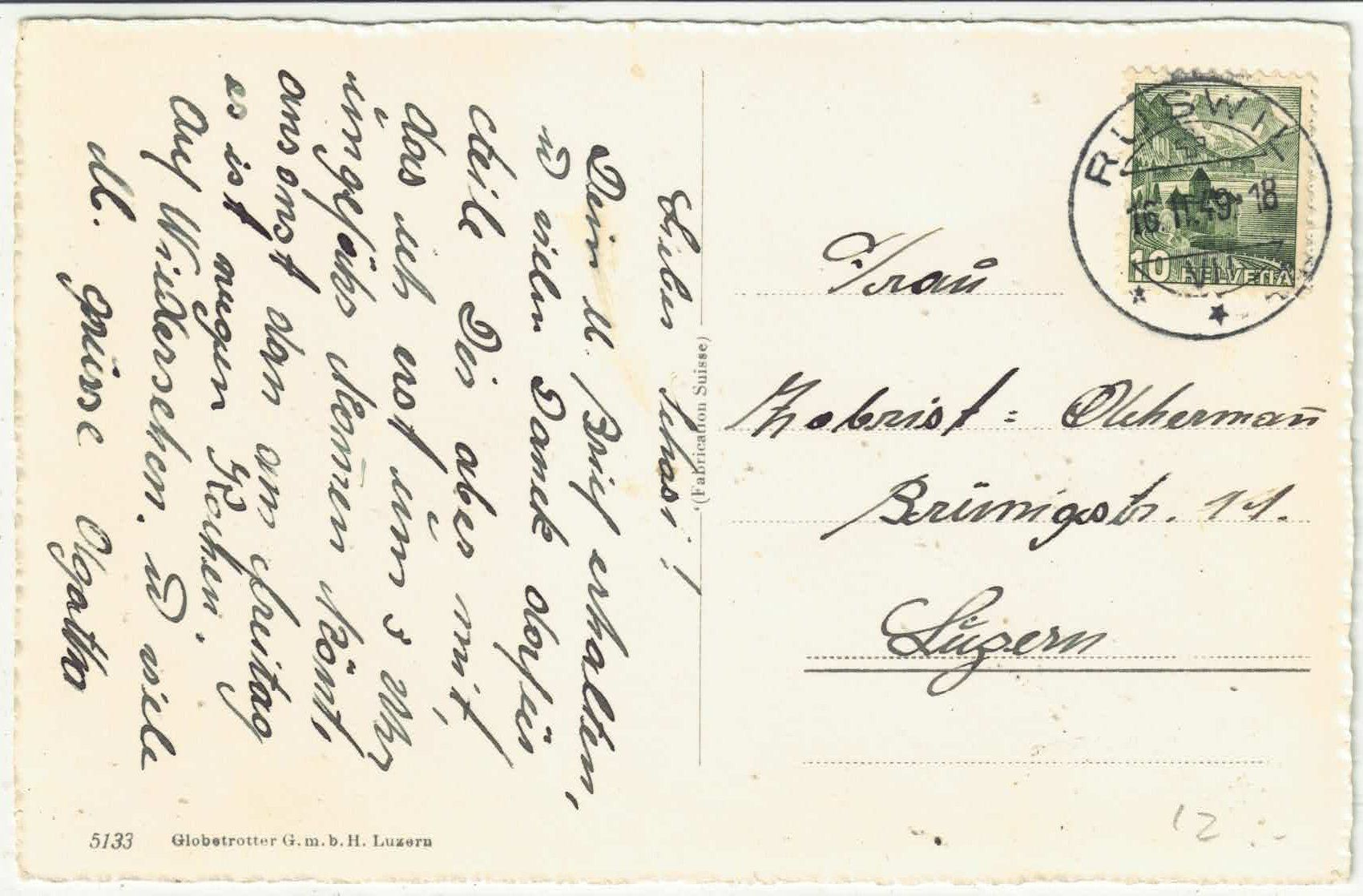 Cartoline postali: Ruswil - Generalansicht – Usato da Ettingen venduto da Kartenplanet 1