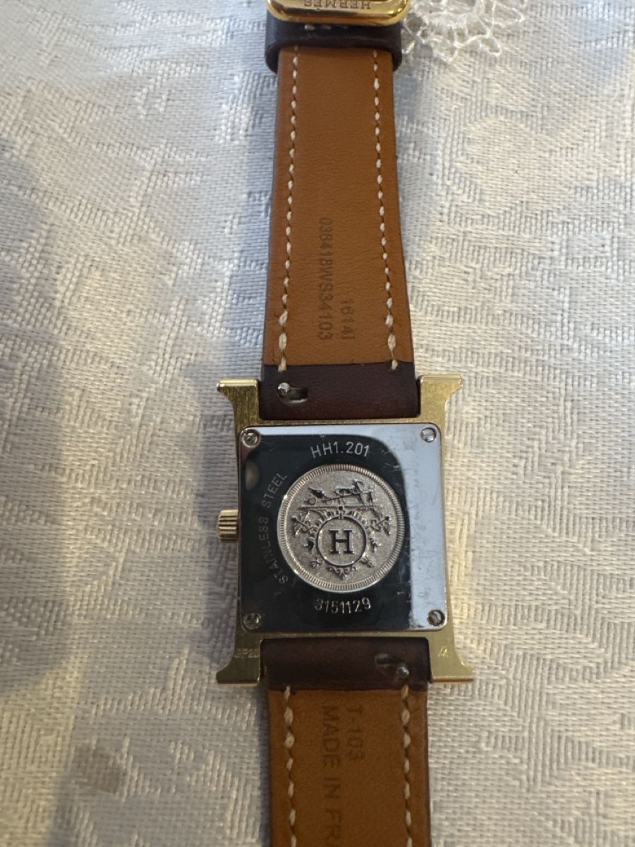 Montre Hermès Heure H modèle HH1.201 avec bracelet cuir (Gebraucht) in ...