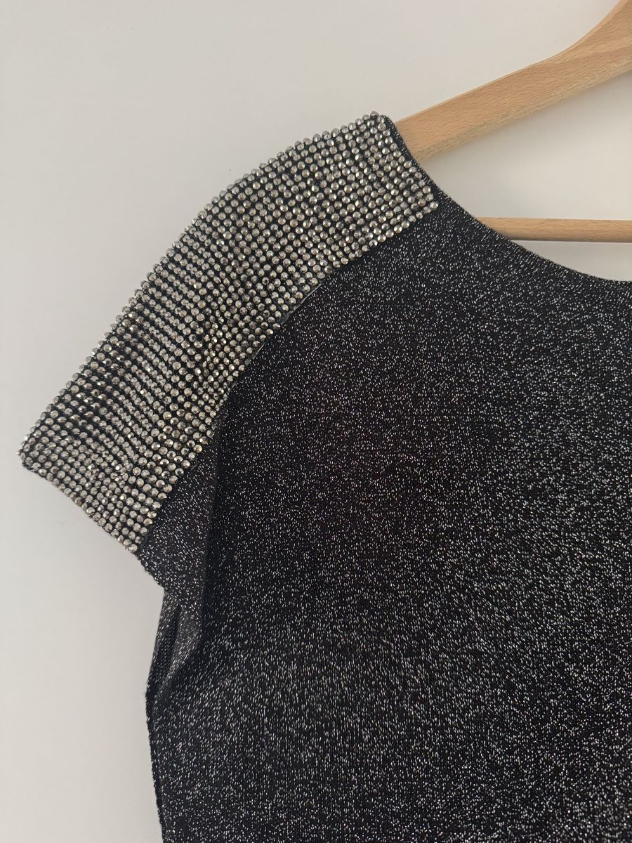 Zara Top: Zara metallic knit top – Nuovo (secondo la descrizione) da Paradiso venduto da Edith_store 1