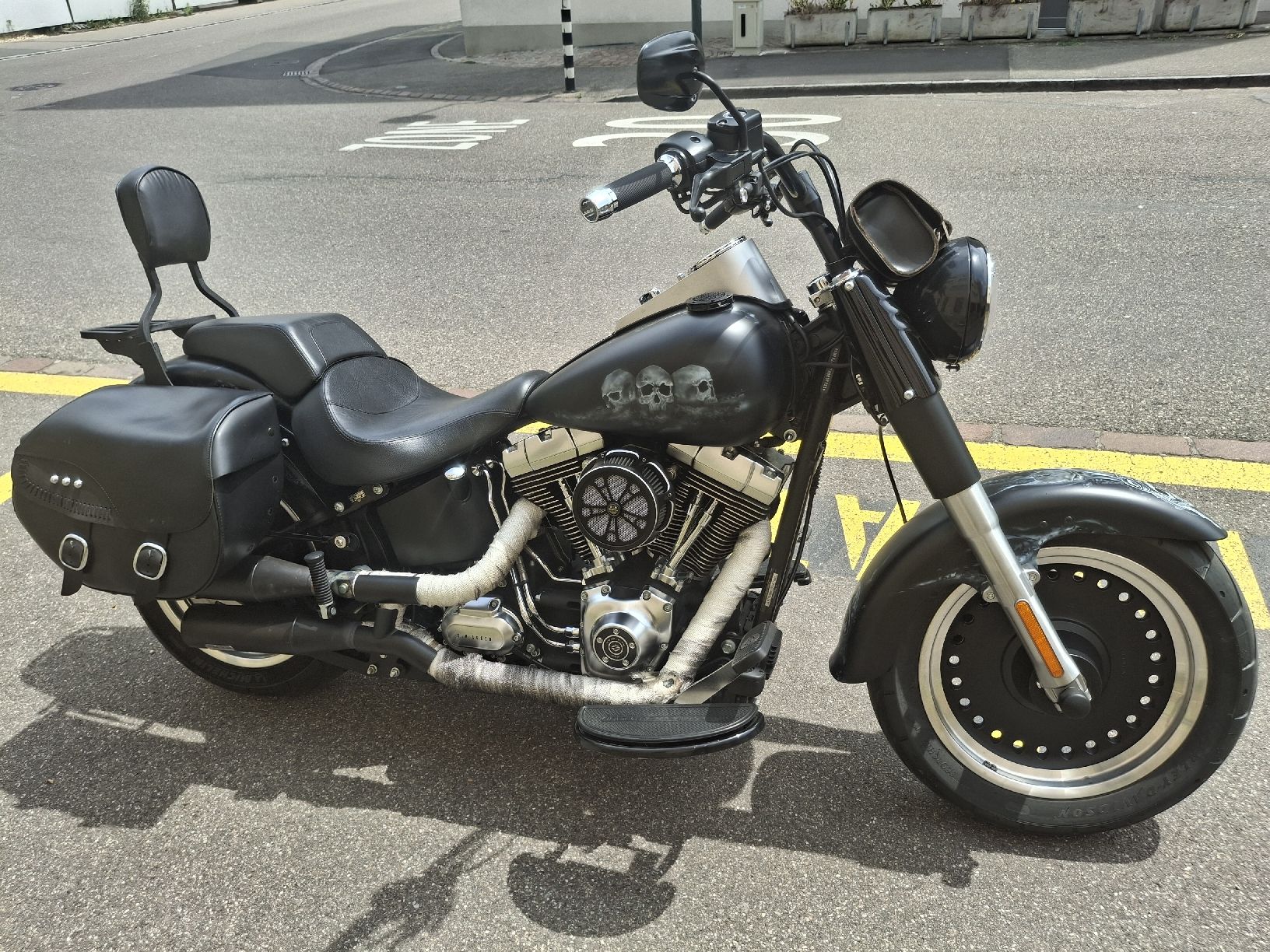 Harley-Davidson Chopper: Harley-Davidson fatboy 1585 – Usato da Birsfelden venduto da f69_v8ql 1