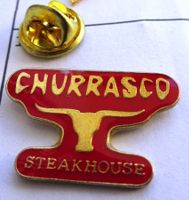 Pin CHURRASCO Stierenkopf  Steakhouse